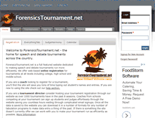 Tablet Screenshot of forensicstournament.net